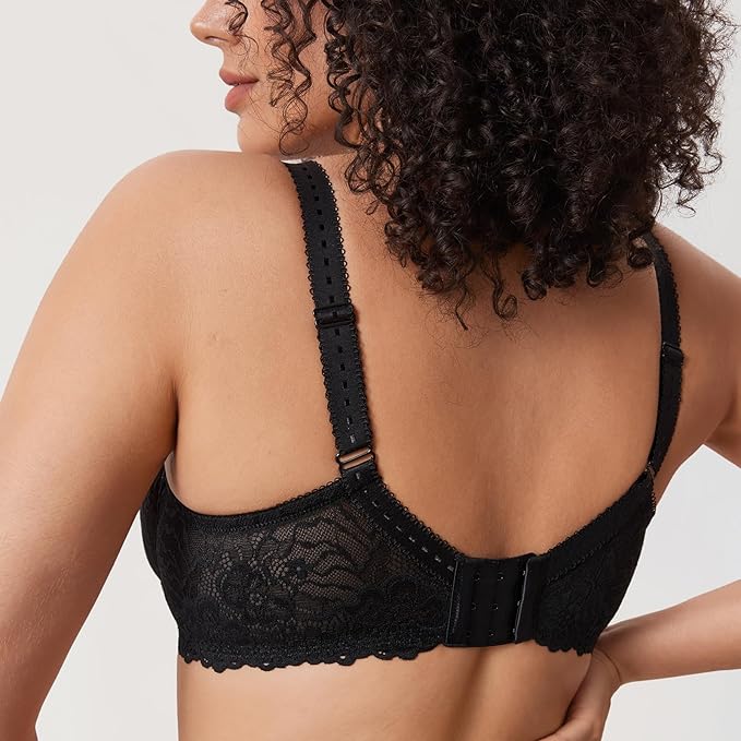 Floral Lace Minimiser Bra – Fashion Fit