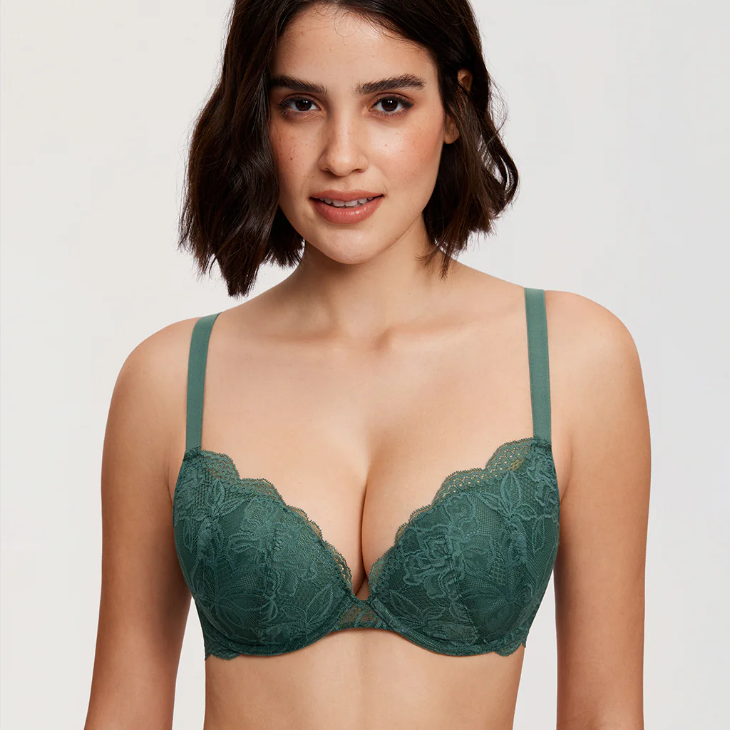 Lace Push-Up Underwired Bra for Full Support