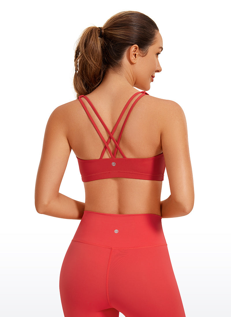 Low Cut Cross Back Bra - Low Neckline, Cross Back