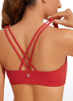 Low Cut Cross Back Bra - Low Neckline, Cross Back