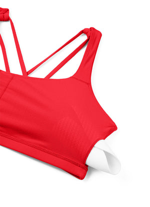 Low Cut Cross Back Bra - Low Neckline, Cross Back