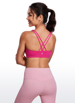 Low Cut Cross Back Bra - Low Neckline, Cross Back