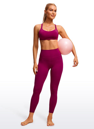 Strappy Sports Bra - Six Strap Design, Low Cut