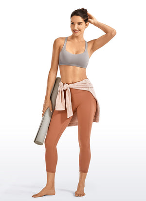 Strappy Sports Bra - Six Strap Design, Low Cut
