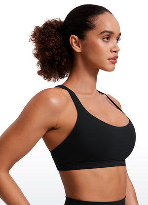Strappy Low Cut Sports Bra - Eight Straps, Low Neckline