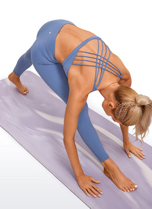 Strappy Low Cut Sports Bra - Eight Straps, Low Neckline