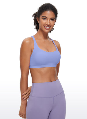 Strappy Low Cut Sports Bra - Eight Straps, Low Neckline