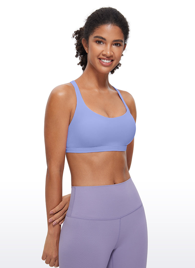 Strappy Low Cut Sports Bra - Eight Straps, Low Neckline