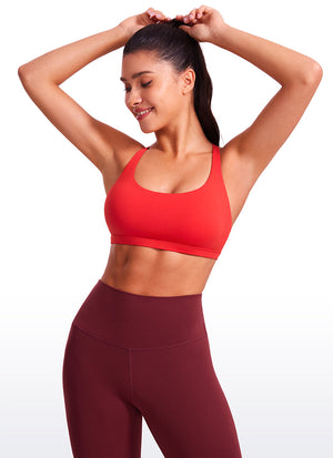 Strappy Low Cut Sports Bra - Eight Straps, Low Neckline