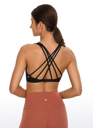 Brushed Criss Cross Back Bra - Brushed Fabric, Criss Cross Back