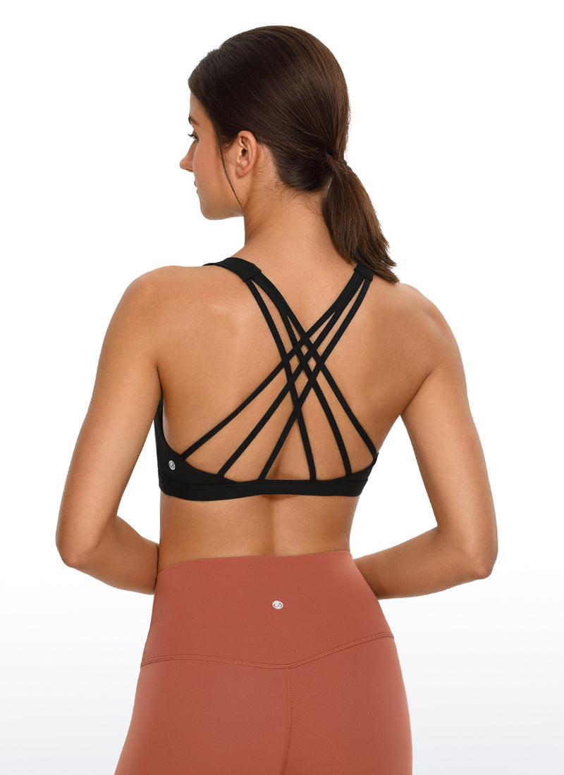 Brushed Criss Cross Back Bra - Brushed Fabric, Criss Cross Back