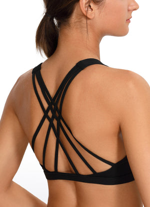 Brushed Criss Cross Back Bra - Brushed Fabric, Criss Cross Back