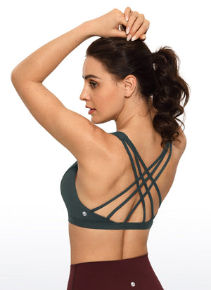 Brushed Criss Cross Back Bra - Brushed Fabric, Criss Cross Back