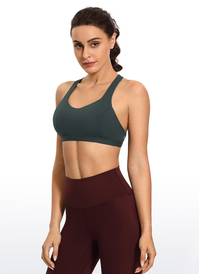 Brushed Criss Cross Back Bra - Brushed Fabric, Criss Cross Back