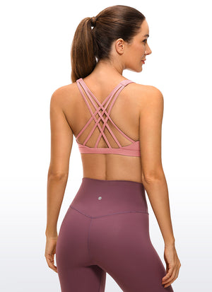 Brushed Criss Cross Back Bra - Brushed Fabric, Criss Cross Back