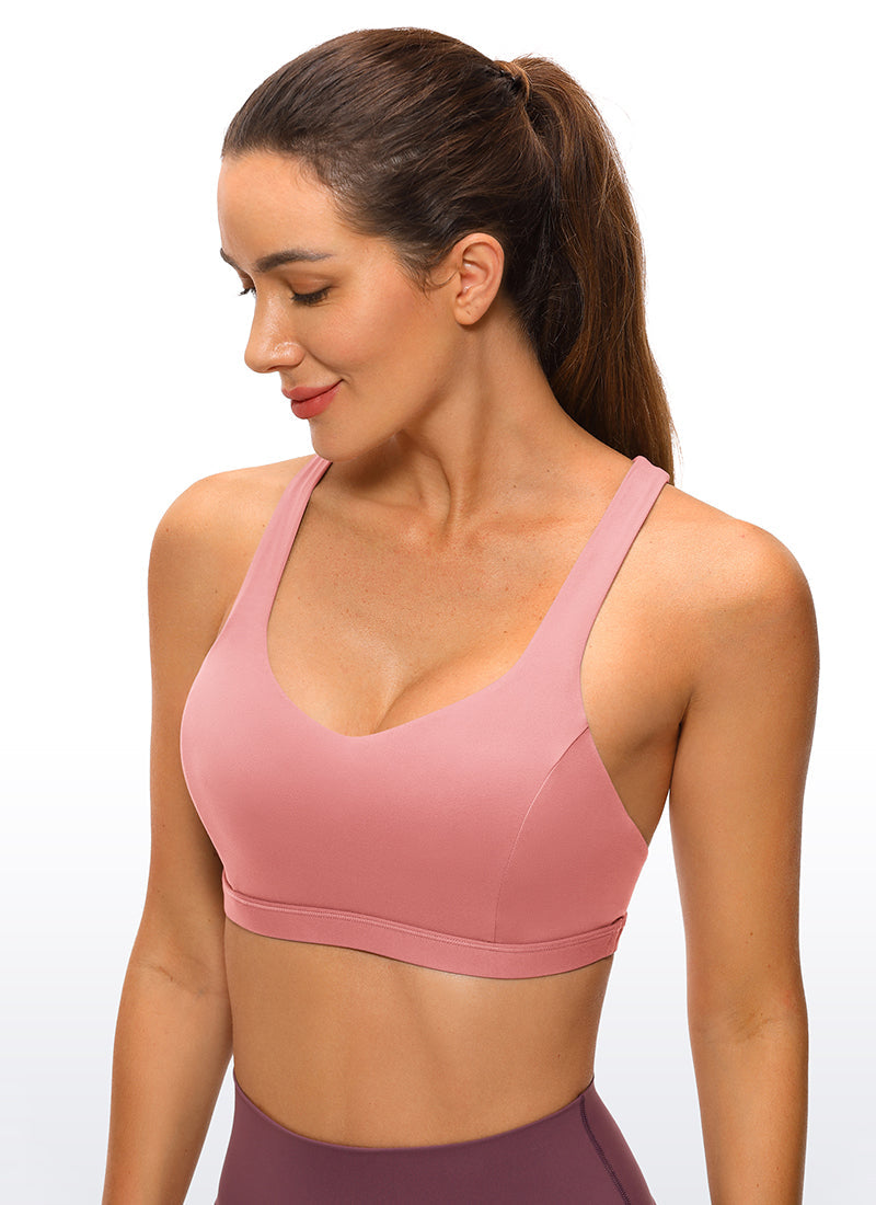 Brushed Criss Cross Back Bra - Brushed Fabric, Criss Cross Back
