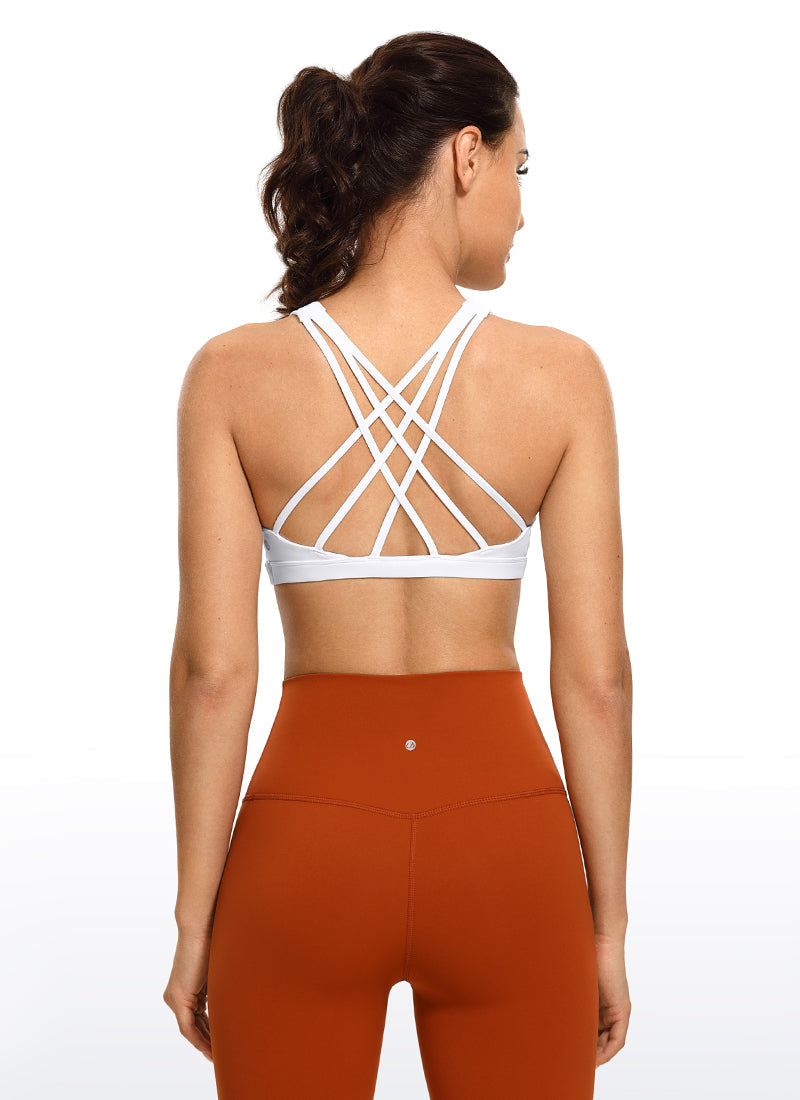 Brushed Criss Cross Back Bra - Brushed Fabric, Criss Cross Back