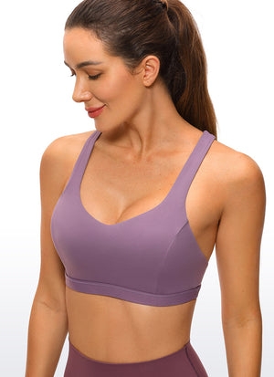 Brushed Criss Cross Back Bra - Brushed Fabric, Criss Cross Back