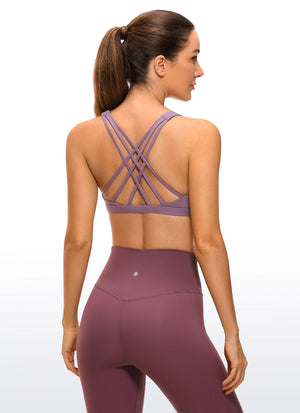 Brushed Criss Cross Back Bra - Brushed Fabric, Criss Cross Back
