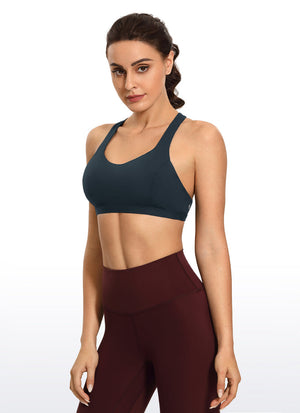 Brushed Criss Cross Back Bra - Brushed Fabric, Criss Cross Back