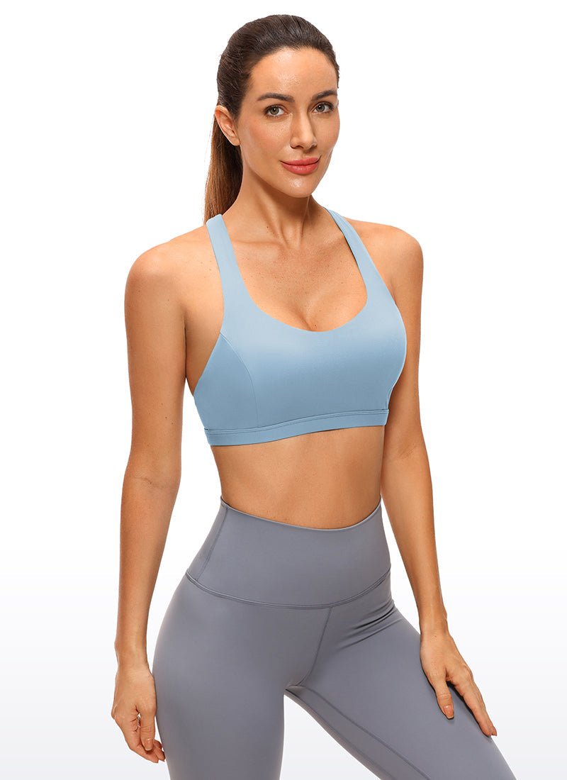 Brushed Criss Cross Back Bra - Brushed Fabric, Criss Cross Back