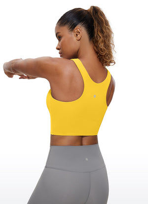 High Neck Racerback Tank Top - High Neck, Racerback