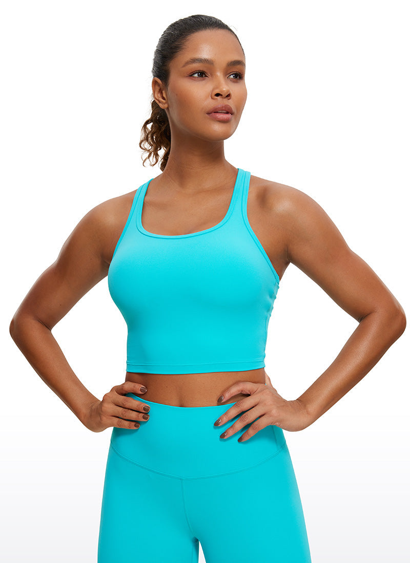 Racerback Built In Bra Tank - Racerback, Built-in Bra