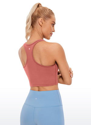 Racerback Built In Bra Tank - Racerback, Built-in Bra