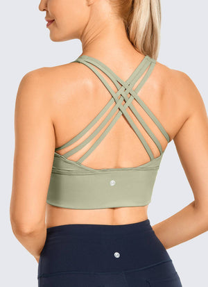 Strappy Longline Bra - Strappy Back, Extended Coverage