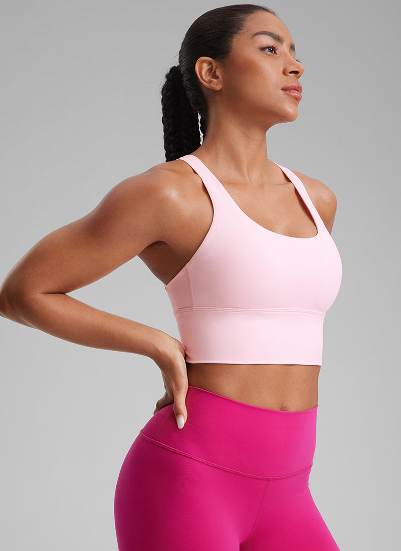 Strappy Longline Bra - Strappy Back, Extended Coverage