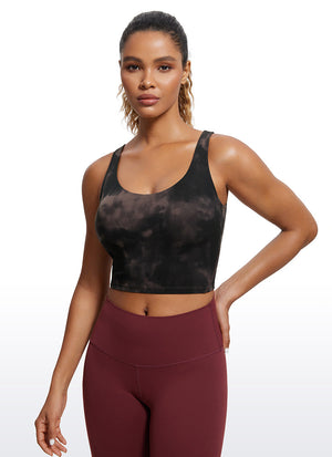 V Neck Bra Tank Top - V Neck, Built-in Support