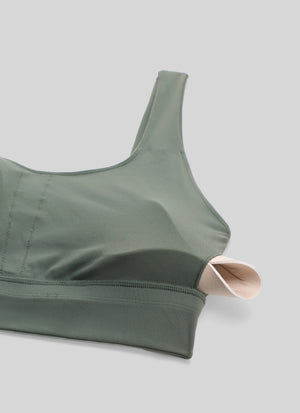 Longline Sports Bra - U Back, Extended Coverage