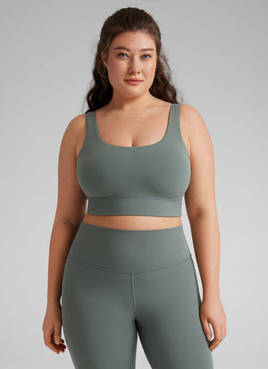 Longline Sports Bra - U Back, Extended Coverage