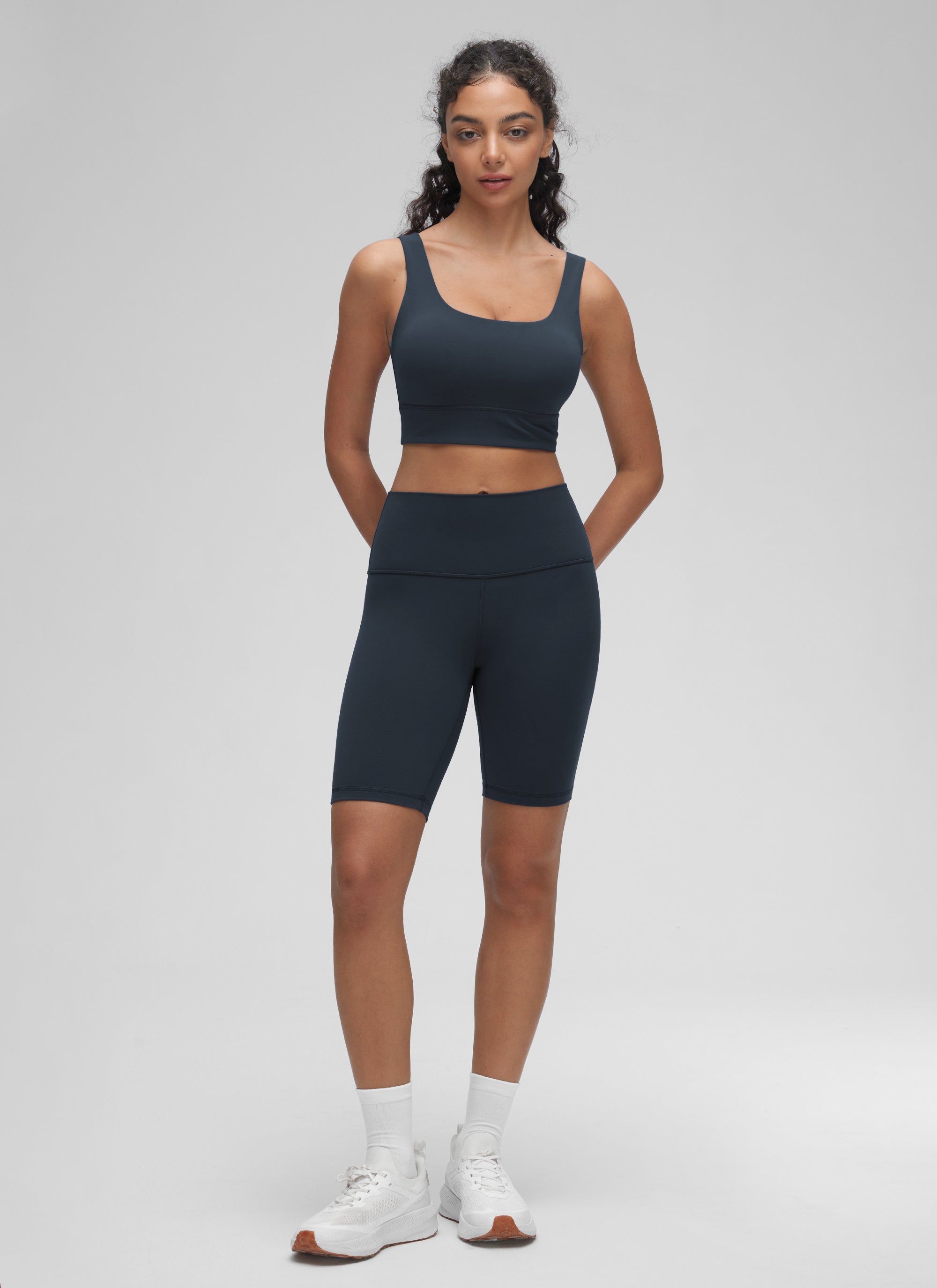 Longline Sports Bra - U Back, Extended Coverage