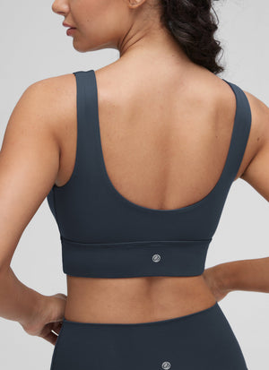 Longline Sports Bra - U Back, Extended Coverage