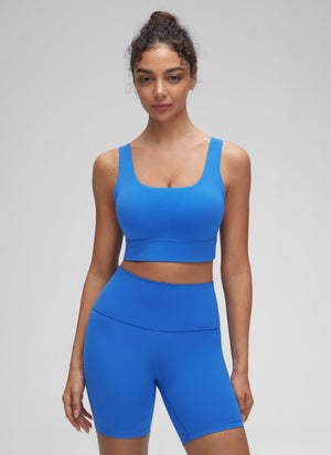 Longline Sports Bra - U Back, Extended Coverage