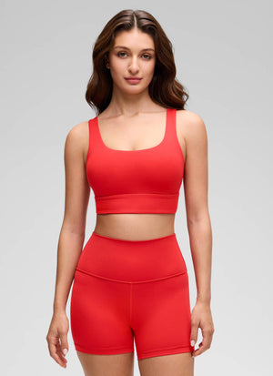 Longline Sports Bra - U Back, Extended Coverage
