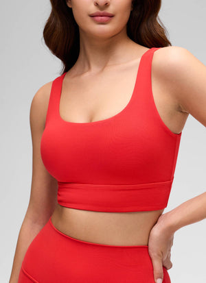 Longline Sports Bra - U Back, Extended Coverage
