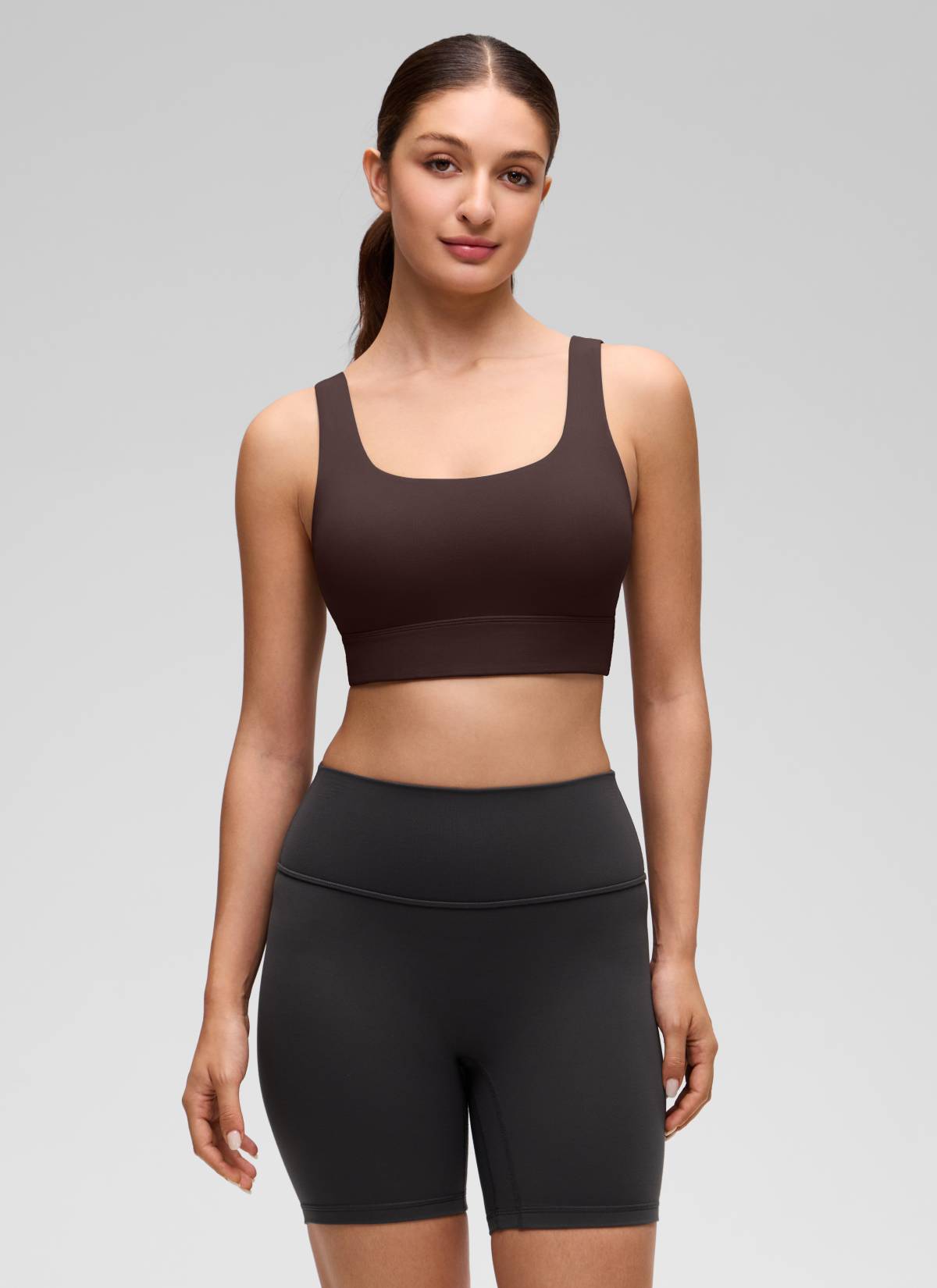 Longline Sports Bra - U Back, Extended Coverage