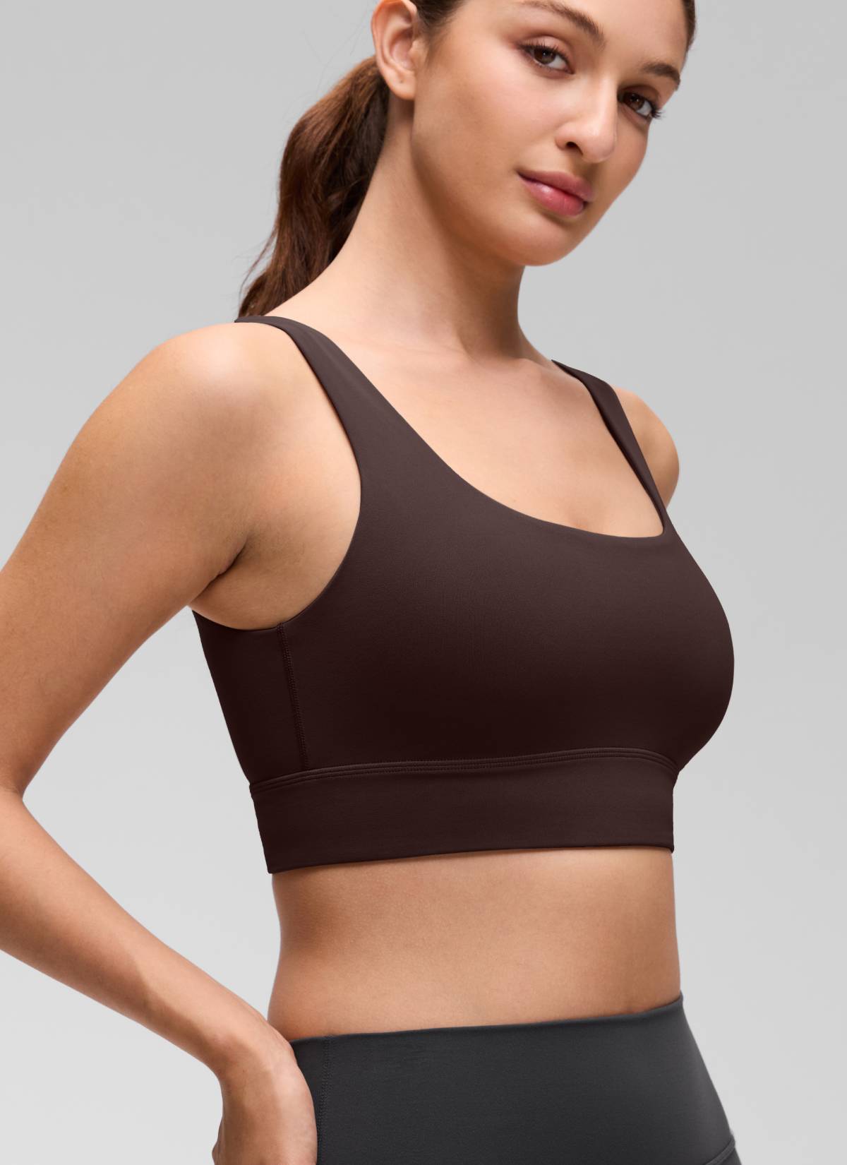 Longline Sports Bra - U Back, Extended Coverage