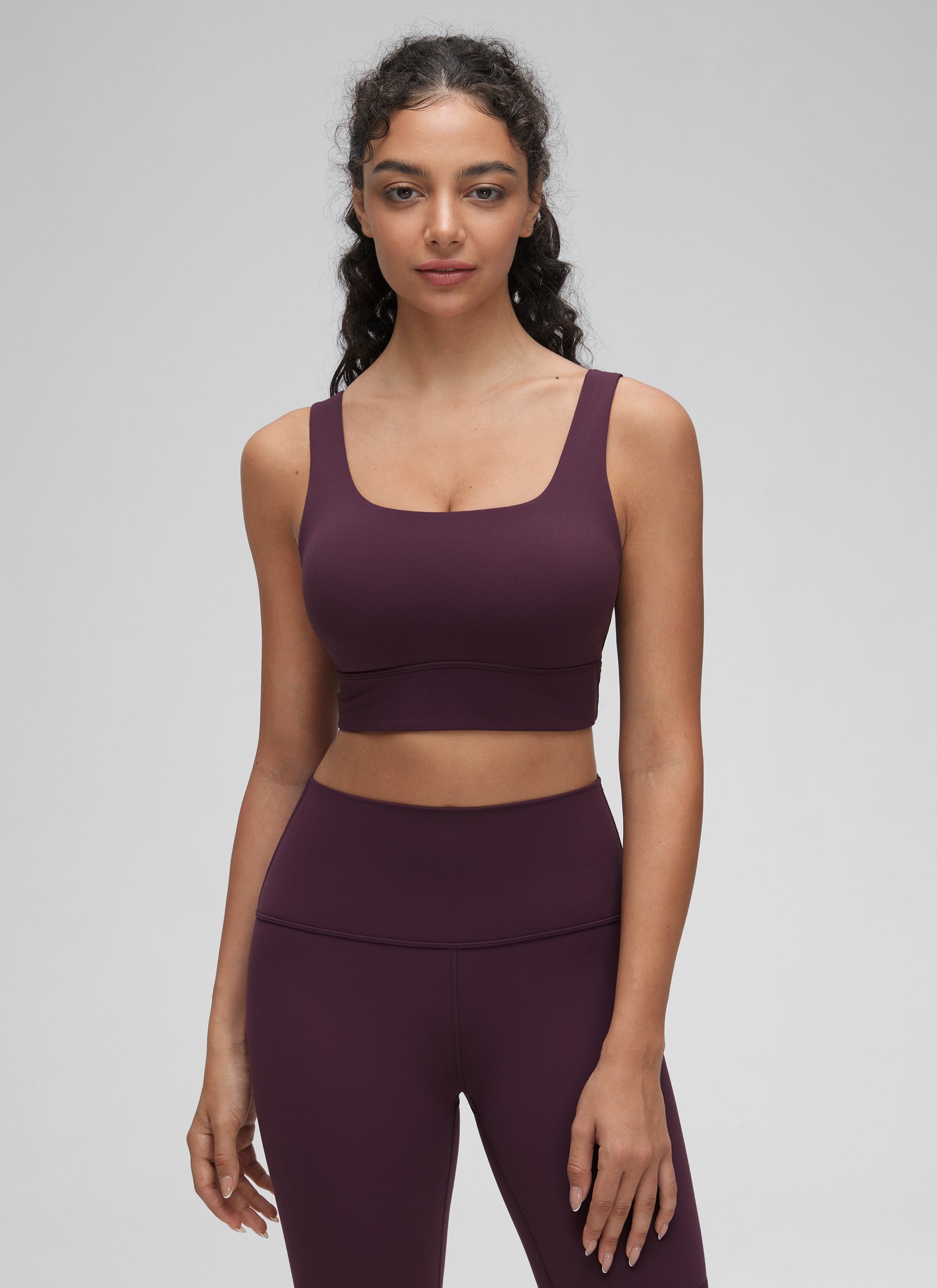 Longline Sports Bra - U Back, Extended Coverage