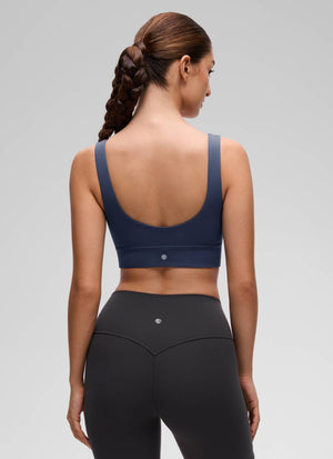 Longline Sports Bra - U Back, Extended Coverage
