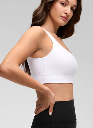 Longline Sports Bra - U Back, Extended Coverage