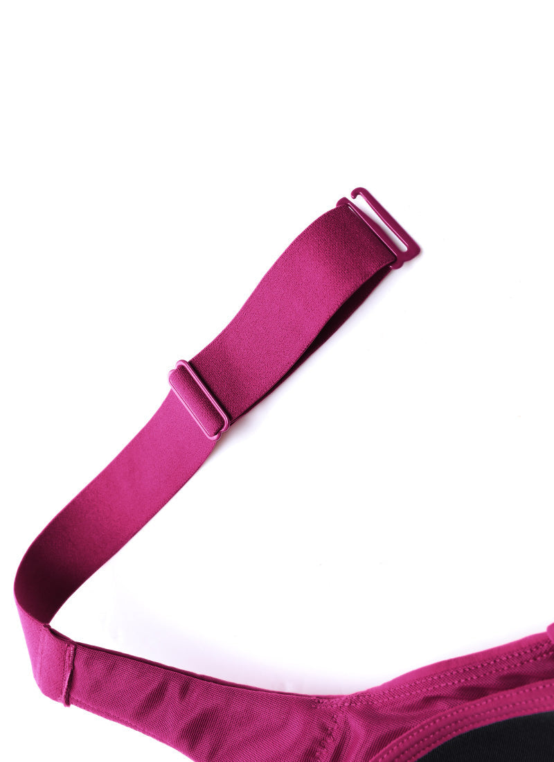 High Impact Sports Bra - Zip Front, Full Coverage