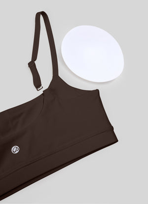 Wireless Sports Bra - Adjustable Spaghetti Straps