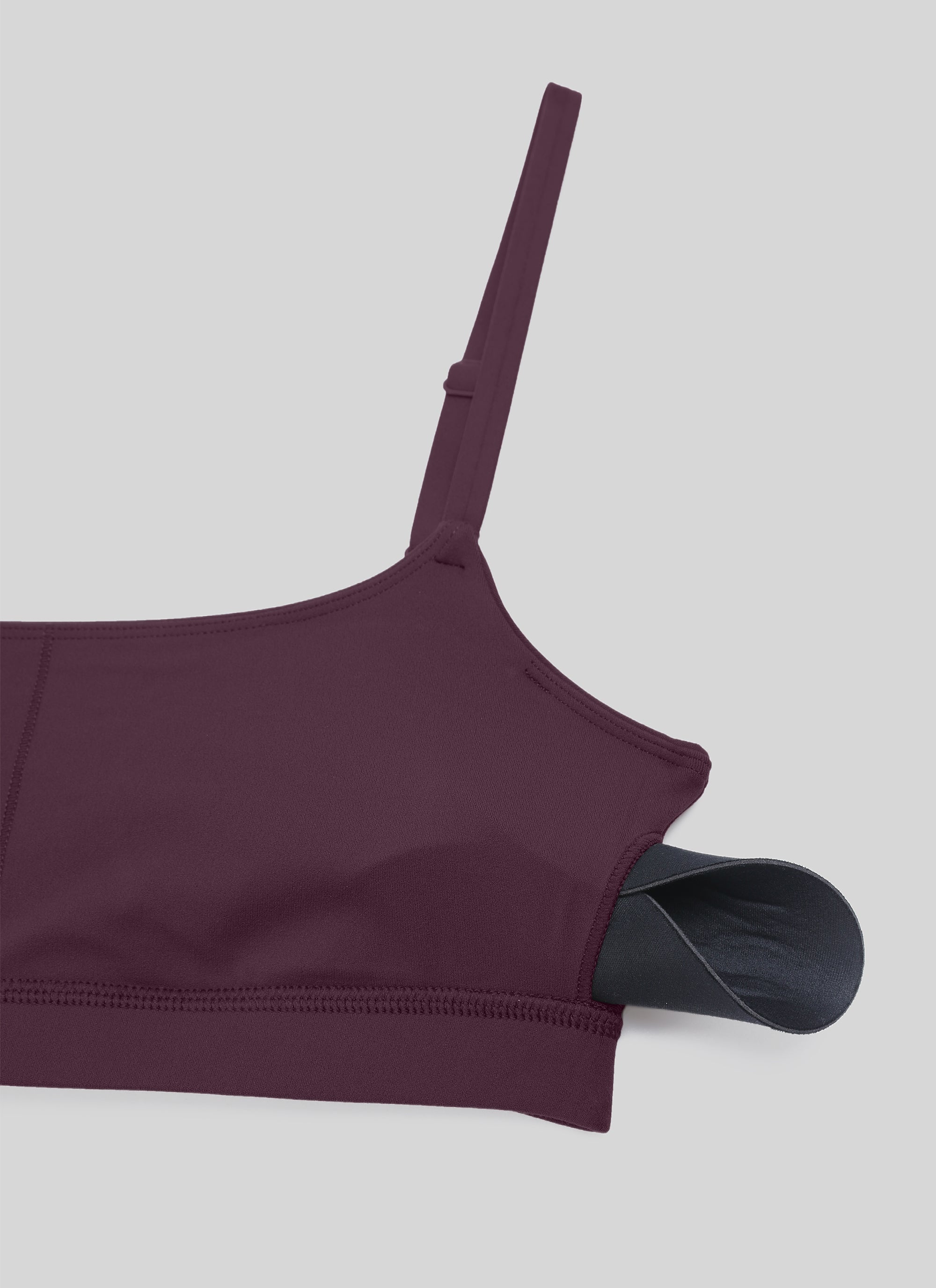 Wireless Sports Bra - Adjustable Spaghetti Straps