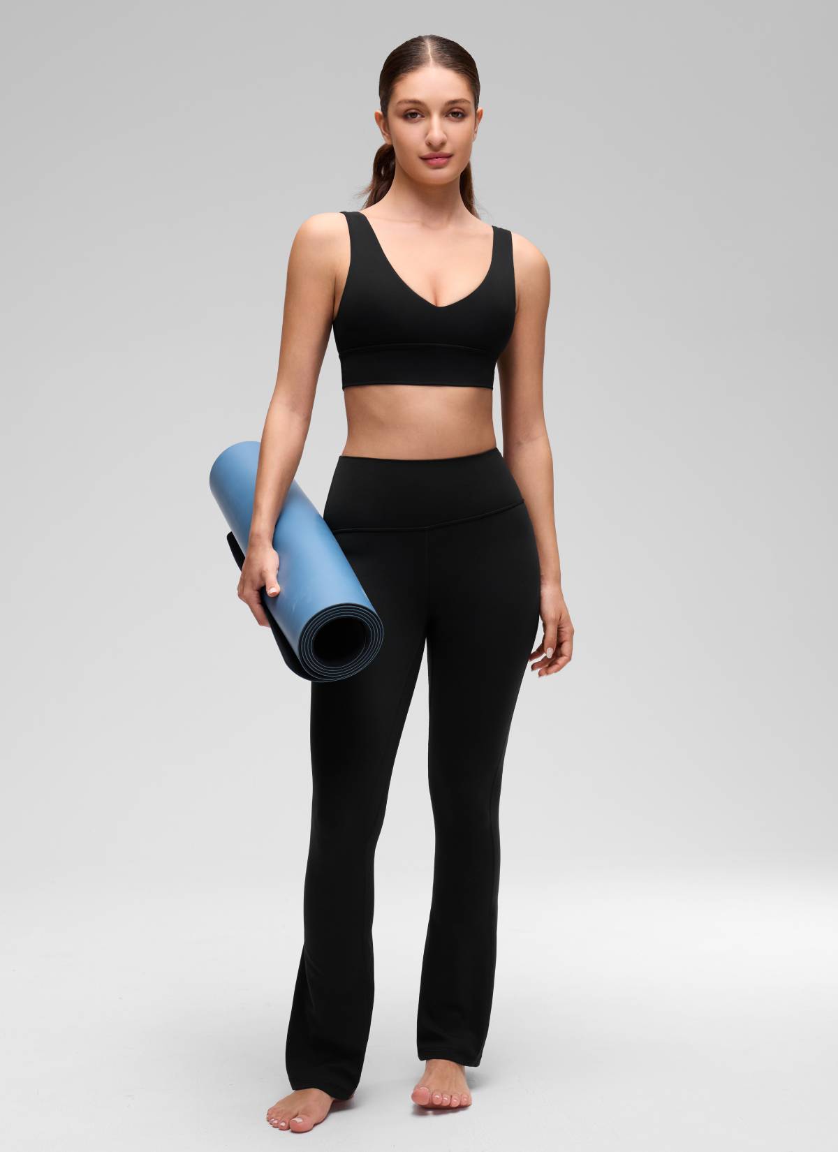 Deep V Neck Longline Bra - Deep V, Extended Length