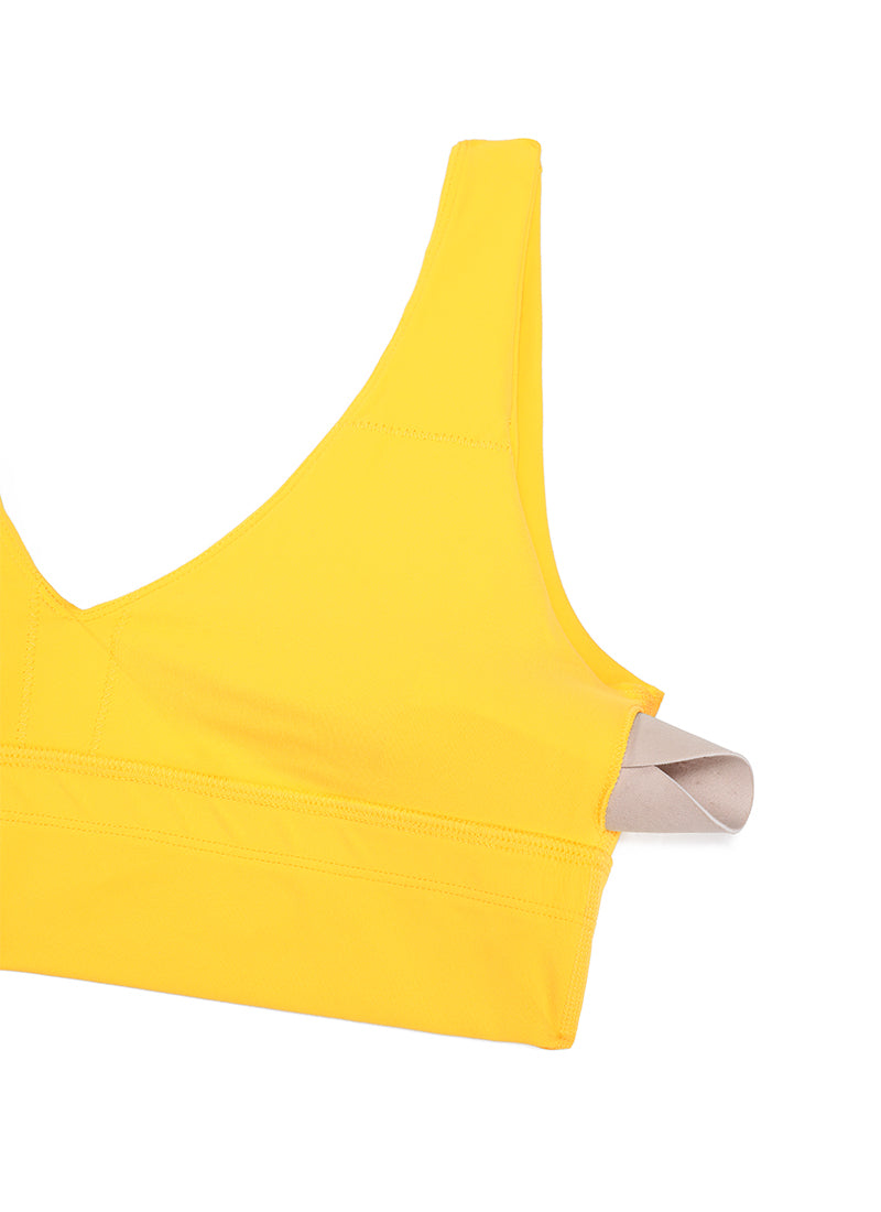 Deep V Neck Longline Bra - Deep V, Extended Length
