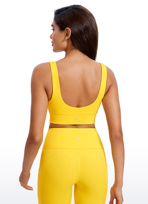 Deep V Neck Longline Bra - Deep V, Extended Length