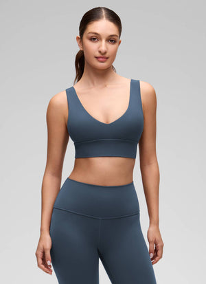 Deep V Neck Longline Bra - Deep V, Extended Length